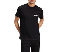 KARL LAGERFELD JEANS Slim SS tee Camiseta, Negro, XXL Hombres