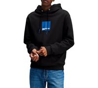 Karl Lagerfeld Jeans Men Regular Box Logo Hoodie Black XXL