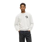 Karl Lagerfeld Jeans Men Regular Monogram Sweatshirt White M