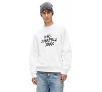 KARL LAGERFELD JEANS, Men's, Graffiti Sweat, Regular Fit Sudadera, Blanco, XL para Hombre