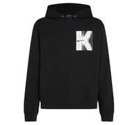 KARL LAGERFELD JEANS, Men's, K Logo Hoodie, Regular Fit Sudadera con Capucha, Negro, M para Hombre