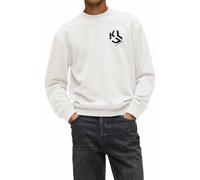 KARL LAGERFELD JEANS, Men's, Monogram Sweat, Regular Fit Sudadera, Blanco, S para Hombre