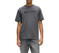 Karl Lagerfeld Jeans, Men's, Short Sleeve Essential Logo tee, Regular Fit Camiseta, Gris, L Hombres