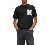 Karl Lagerfeld Jeans, Men's, Short Sleeve K Logo tee, Regular Fit Camiseta, Negro, S Hombres