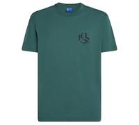 Karl Lagerfeld Jeans, Men's, Short Sleeve Monogram Logo tee, Regular Fit Camiseta, Verde, M Hombres