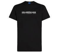 Karl Lagerfeld Jeans, Men's, Short Sleeve Reflection tee, Slim Fit Camiseta, Negro, S Hombres