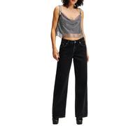 KARL LAGERFELD JEANS Mr Relaxed Denim Jeans, Washed Black Od Black, 24W x 32L Mujeres