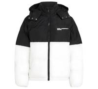 KARL LAGERFELD JEANS Mujer Blocked Puffer Blanco y negro L