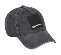 KARL LAGERFELD JEANS Mujer Denim Cap Negro lavado visual One size