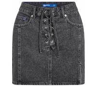 KARL LAGERFELD JEANS Mujer Denim Lace Up Mini Skirt Negro lavado XS