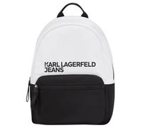 KARL LAGERFELD JEANS Mujer Essential Nylon Back Pack Blanco/Negro One size