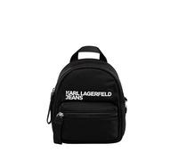 Karl Lagerfeld Jeans, Mujeres, Mochila Cruzada Mini De Nailon Esencial, Negro, One size
