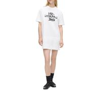 KARL LAGERFELD JEANS Mujer Graffiti T-Shirt Dress Blanco M