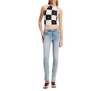 Karl Lagerfeld Jeans Mujer High Rise Skinny With Slit Bright Blue 2830
