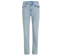 Karl Lagerfeld Jeans Mujer High Rise Straight Denim With Slit Sun Light Blue 3030