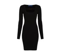 Karl Lagerfeld Jeans Mujer Long Sleeve Knitted Logo Dress Black XS