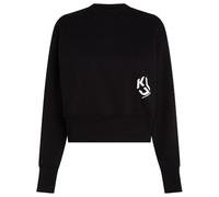 Karl Lagerfeld Jeans, Mujeres, Sudadera Con Logotipo Monograma, Corte Regular, Negro, M