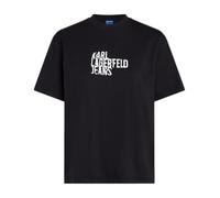 Karl Lagerfeld Jeans Mujer Regular Short Sleeve Logo T-Shirt Black XS
