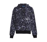 KARL LAGERFELD JEANS Mujer Relaxed All Over Print Lights Hoodie Impresión digital con luz en toda la superficie L