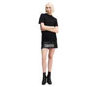 Karl Lagerfeld Jeans Mujer Relaxed Graphic T-Shirt Dress Black S