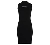 Karl Lagerfeld Jeans Mujer Sleeveless Mock Neck Knit Dress Black XL