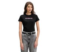 Karl Lagerfeld Jeans Mujer Slim Short Sleeve Reflection T-Shirt Black S