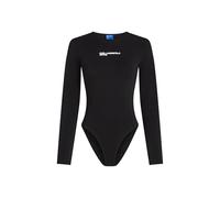 Karl Lagerfeld Jeans, Mujeres, Body De Manga Larga Con Cuello Redondo, Ajuste Ceñido, Negro, XS