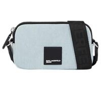 Karl Lagerfeld Jeans, Mujeres, Bolsa Mini Para Cámara Con Logotipo En Forma De Caja Y Confeccionada En Denim, Azul, One size