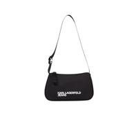 Karl Lagerfeld Jeans, Mujeres, Bolso Bandolera Esencial De Nailon, Negro, One size