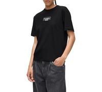 Karl Lagerfeld Jeans, Mujeres, Camiseta De Manga Corta Con Logotipo, Corte Regular, Negro, M
