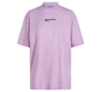 Karl Lagerfeld Jeans, Mujeres, Camiseta Relajada De Manga Corta Lavada, Ajuste Relajado, Morado, S