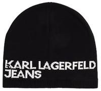KARL LAGERFELD JEANS, Mujeres, Gorro con Logotipo De Una Sola Capa, Negro, One Size