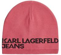 Karl Lagerfeld Jeans, Mujeres, Gorro Con Logotipo De Una Sola Capa, Rosa, One size
