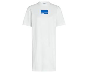 Karl Lagerfeld Jeans, Mujeres, Vestido Camiseta Con Logotipo, Corte Regular, Blanco, XS