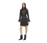 Karl Lagerfeld Jeans, Mujeres, Vestido Vaquero Con Mangas Anchas, Corte Regular, Negro, S