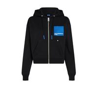 KARL LAGERFELD JEANS Sudadera con cremallera azul / negro / blanco, Talla M