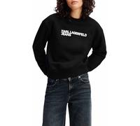 KARL LAGERFELD JEANS, para Mujer, Sudadera Regular con el Logotipo Essential, Blanco, Talla Grande