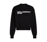 KARL LAGERFELD JEANS, para Mujer, Sudadera Regular con el Logotipo Essential, Negro, Talla Grande