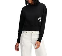 Karl Lagerfeld Jeans Regular Logo Sweat Sudadera, Negro, S para Mujer