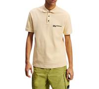 Karl Lagerfeld Jeans Regular Pique Polo, Madera Ash, XS Hombres
