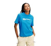 Karl Lagerfeld Jeans Regular SS Essential tee Camiseta, Blithe, L Mujeres