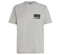 Karl Lagerfeld Jeans Regular SS Essential tee Camiseta, Jaspeado Gris, XL Hombres
