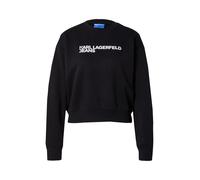 KARL LAGERFELD JEANS Sudadera 'Essential' negro / blanco S negro / blanco