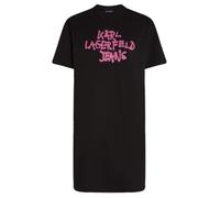 Karl Lagerfeld Jeans Women Graffiti T-Shirt Dress Black S