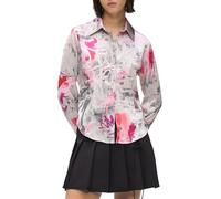 Karl Lagerfeld Jeans, Women's, All-Over Paint Blouse, Painters Print AOP Rosa, L, Multicolor, L