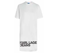 Karl Lagerfeld Jeans, Women's, Logo tee Dress Vestido, Blanco, S Mujeres
