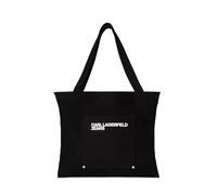 Karl Lagerfeld Jeans, Women's S, Reversible Shopper All-Over-Print, Black-Painters-Unif-Grey, Talla única, multicolor, Contemporary