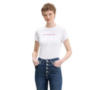 Karl Lagerfeld Jeans, Women's, Short Sleeve Reflection tee, Slim Fit Camiseta, Blanco, L Mujeres