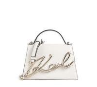 Karl Lagerfeld K/Signature 2.0 Bolso de mano crema, cuero, mujer