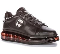 KARL LAGERFELD Kapri Kushion Nft Lo Lace - Zapatillas deportivas de corte bajo con suela transparente para mujer, Mono negro, 37 EU
